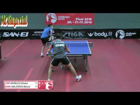 Table Tennis Challenger Series 2016 - Bence Majoros Vs Alvaro Robles -
