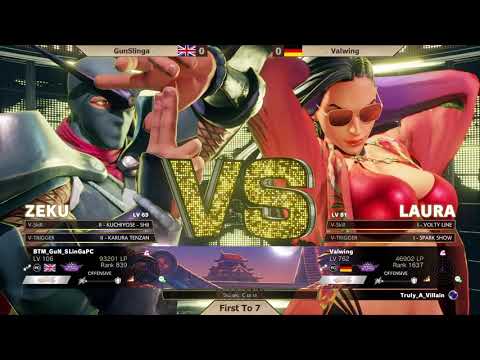 THE ZEKU CHAMP! GunSlinga (Zeku) vs Valwing (Laura) FT7 - WANTED SFV Ep40