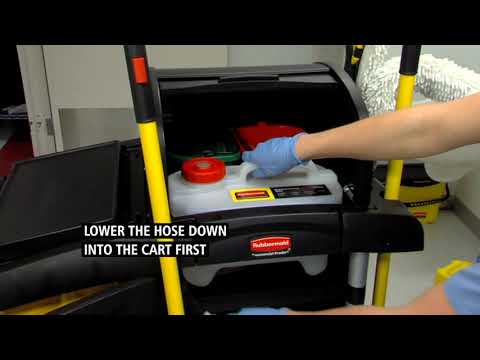 Product video for Executive Series™ HYGEN™ PULSE™ Microfiber Mop Kit, Single Sided, Black