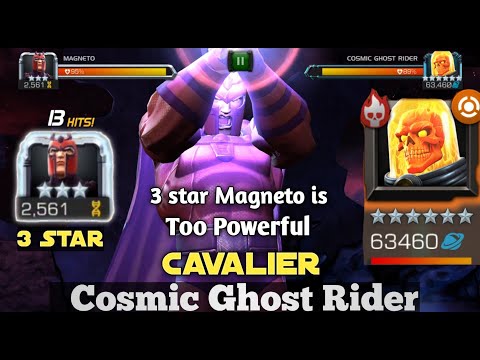 3 Star Magneto Vs. Cosmic Ghost Rider [Cavalier]- Marvel Contest of Champions