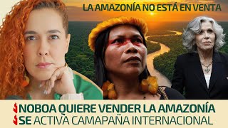 Noboa wants to sell the Amazon | International campaign launched | The Amazon is not for sale