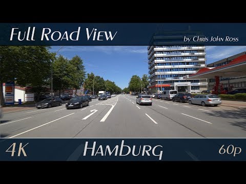 Hamburg, Germany: Eimsbüttel, Stellingen - Kieler Straße - 4K (UHD/2160p/60p) Video