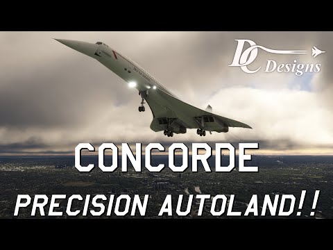 DC Designs Concorde ILS precision approach demonstration