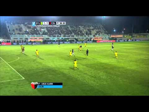 Gol de Alario. Defensa 1 - Colón 1. Fecha 12. Primera División 2015. FPT.