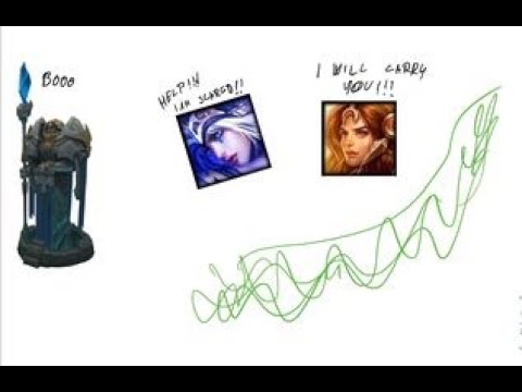 Giga fail from low elo iron player Ashe / LOL
