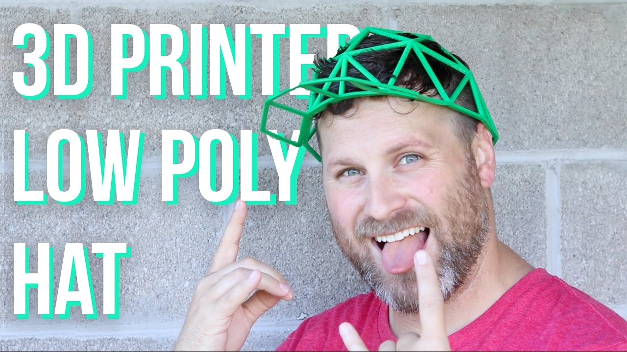 3D Printed Hat | Low Poly Baseball Hat