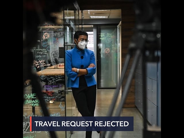 CA rejects Maria Ressa’s US travel request, says reasons aren’t urgent
