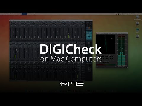 Using RME Audio DIGICheck on Mac Computers