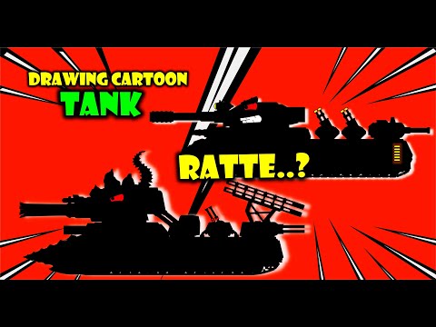 Drawing Cartoon Tank Phoenix Ratte and Hybrid Frankenstein - Cartoons About Tanks