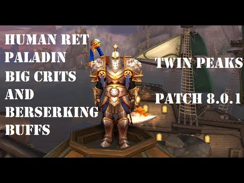 Human Ret Paladin PVP BG 8.0.1 - Big Crits And Berserking Buffs
