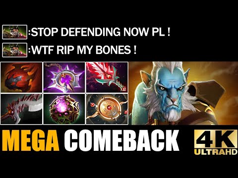 Crazy 1st Skill Nonstop Spam Phantom Lancer VS Wraith King - Epic Mega Comeback Dota 2 Pro Rank