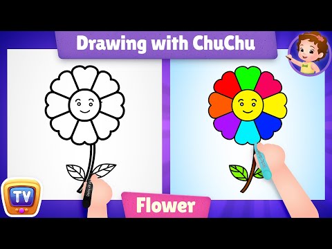 How to Draw a Flower? - Drawing with ChuChu – ChuChu TV Drawing for Kids Easy Step by Step
