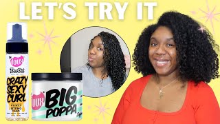 I HAD TO Try This Combo | The Doux Big Poppa + Crazy Curl Mousse