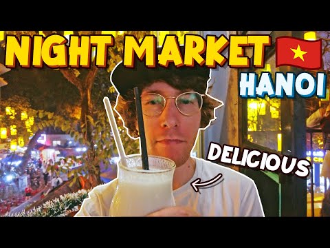 Comida, shoppings e mercado noturno em Hanói! | Vietnã Hanói Vlog