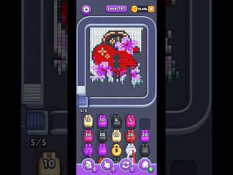 Pixel Flow Level 747 Walkthrough