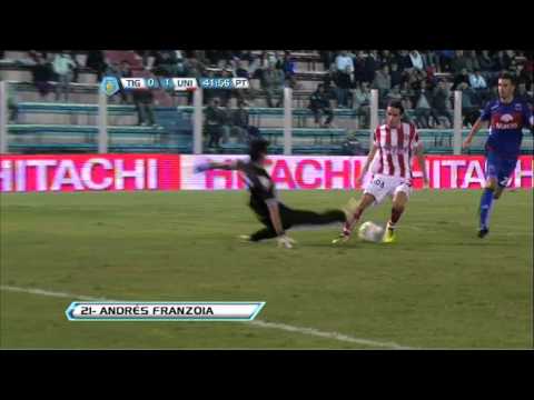 Gol Franzoia. Tigre 0 Unión 1. Torneo Final 2013. Fecha 6. Fútbol Para Todos