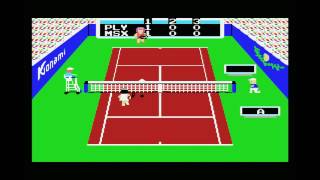 Konami's Tennis MSX Gameplay 1080p - Longplay 57 Minutes