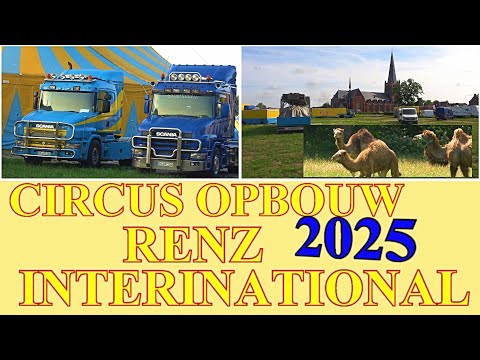 OPBOUW CIRCUS RENZ INTERNATIONAL 2025 🎪  Hoogerheide  #pascalboz  #circus #RENZ