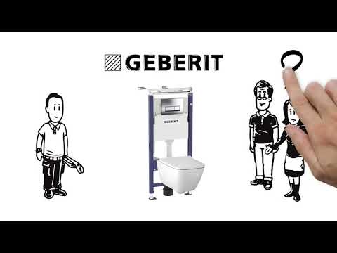 Geberit "Идеальная Пара'' инсталляция с подвесным унитазом Geberit "Идеальная Пара'' инсталляция с подвесным унитазом