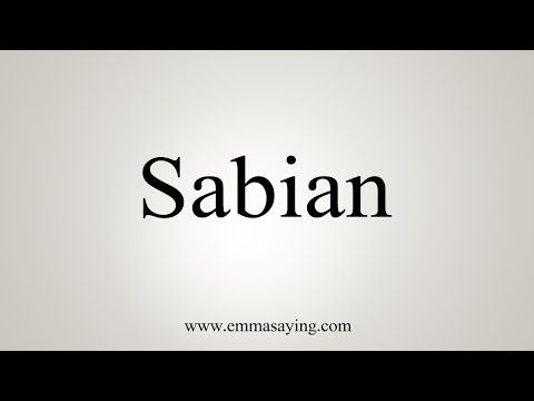 How To Say Sabian