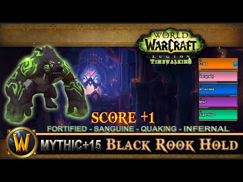 Black Rook Hold Mythic 15 | Legion Timewalking M+ | Guardian druid Shadowlands