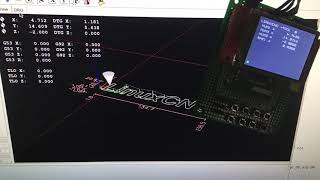 LinuxCNCのMesaボードからのSSerialの通信を使ったDigitalReadOutとHandPulseGeneratorのテスト　その１