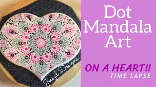 Dot Mandala Heart - time Lapse