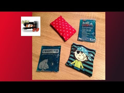 Bezug für Kalt Warm Kompresse nähen Upcycling Stoffreste Schnittmuster #UniKati89