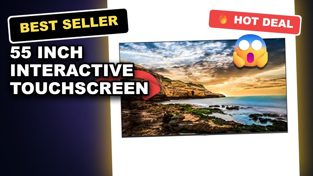 55 Inch Interactive Touchscreen Monitor Review: Unleash Immersive Smart Learning with Win-10 Electronic Whiteboard