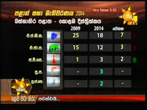 Hiru News 9.30 PM March 30, 2014