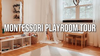 MONTESSORI PLAYROOM TOUR + my one year olds favourite toys!