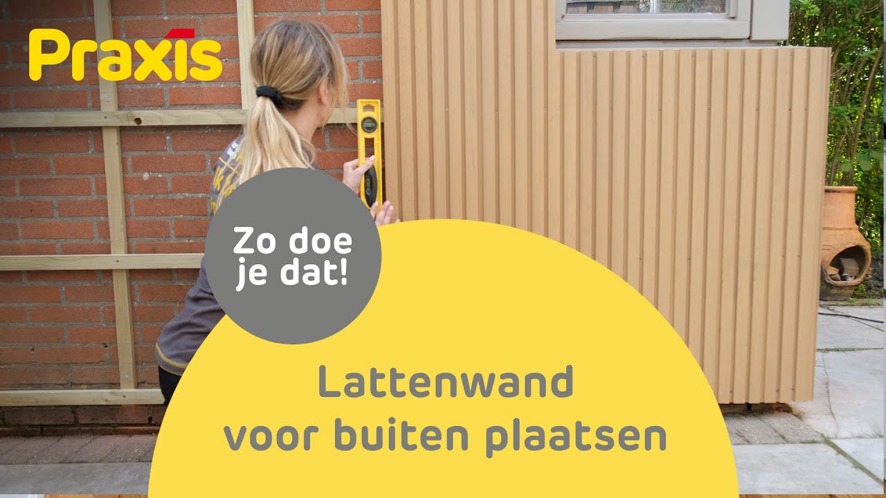 Lattenwand voor buiten maken