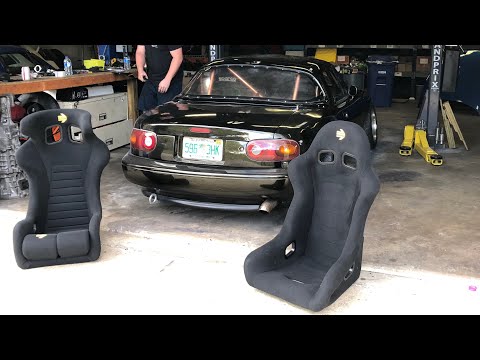 LS Miata Gets Race Seats! + Spinning 1-3 Gear!