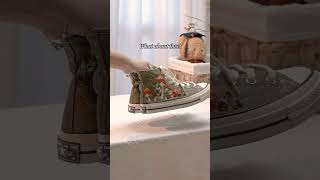 Embroidery Converse #threadsmono #custom #customembroidery #converse #embroidery