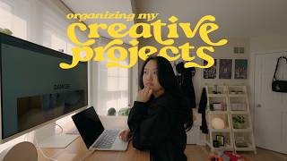 organizing my creative work & slowly finding my rhythm again
