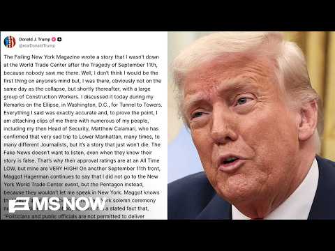 Trump RAGES at 'Fake News' over his own disputed 9/11 claims
