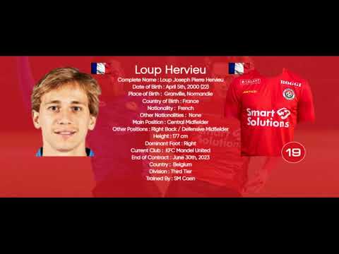 Loup Hervieu Chapter II : KFC Mandel United Izegem-Ingelmunster 2022 | Central Midfield 00' 🇨🇵