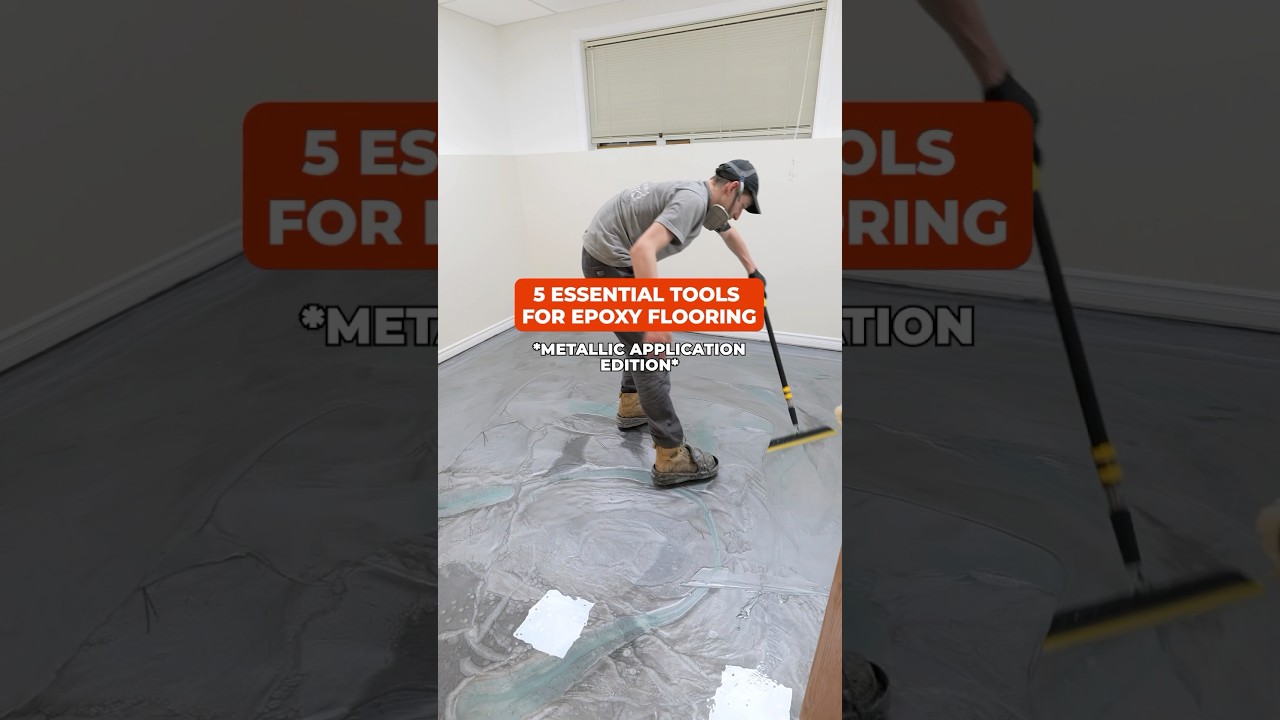 5 essential tools to do a metallic floor #epoxy #flooring #epoxyflooring #home #floors #epoxyfloor