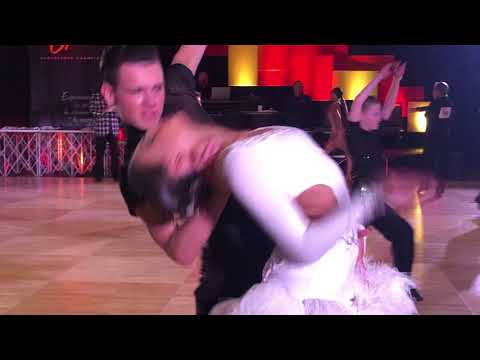 Ilya Ignatyev and Olivia Sherman. Rumba @ 2019 CA Open. Champions