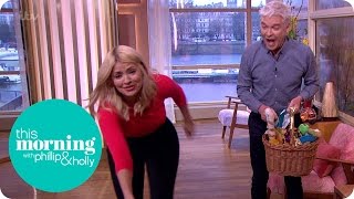 Holly Willoughby Gets Dragged Around The Studio By Clover The Puppy | This Morning