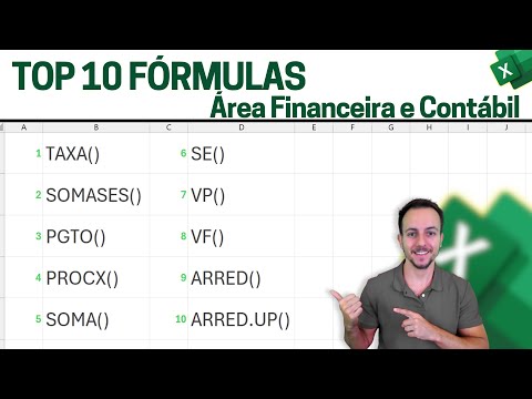 Top 10 Fórmulas Excel para Área Financeira e Contábil | Planilha Grátis
