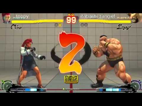SSF4 AE GODSGARDEN [Viper] Tonpy vs Itabashi [Zangief] Godsgarden 4 Pool Finals
