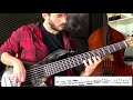 Mike Stern - Solo Transcription (6-String Bass) "Last One Down"