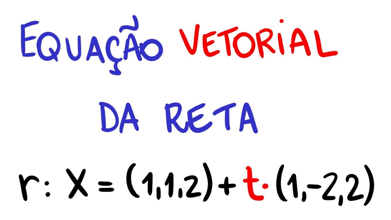 🍏 Como Encontrar a Equação Vetorial da Reta