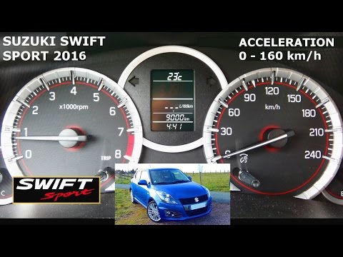 Suzuki Swift Sport 136 2016 Acceleration 0-160 km/h