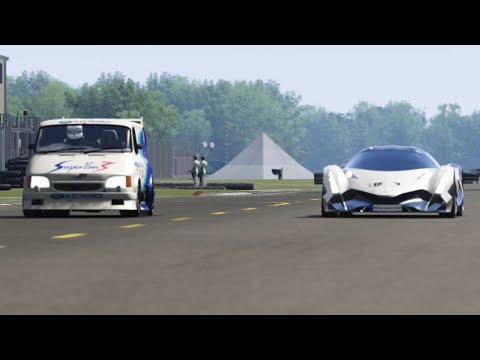 Ford Transit Supervan 3 vs Devel Sixteen at Top Gear