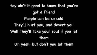 McFly - You&#39;ve Got a Friend - Lyrics