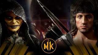 Mortal Kombat 11 - DVorah Vs Rambo (Very Hard)