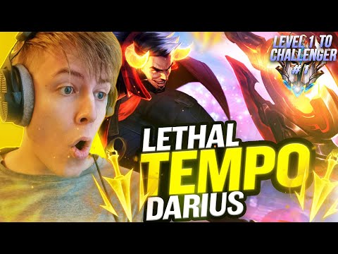 The *NEW* Lethal Tempo Darius build is way too broken! - Level 1 to Challenger #1