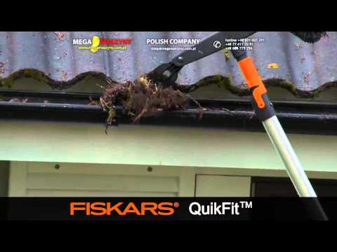 Czyszczenie rynien - Szczotka FISKARS QuikFit 135542